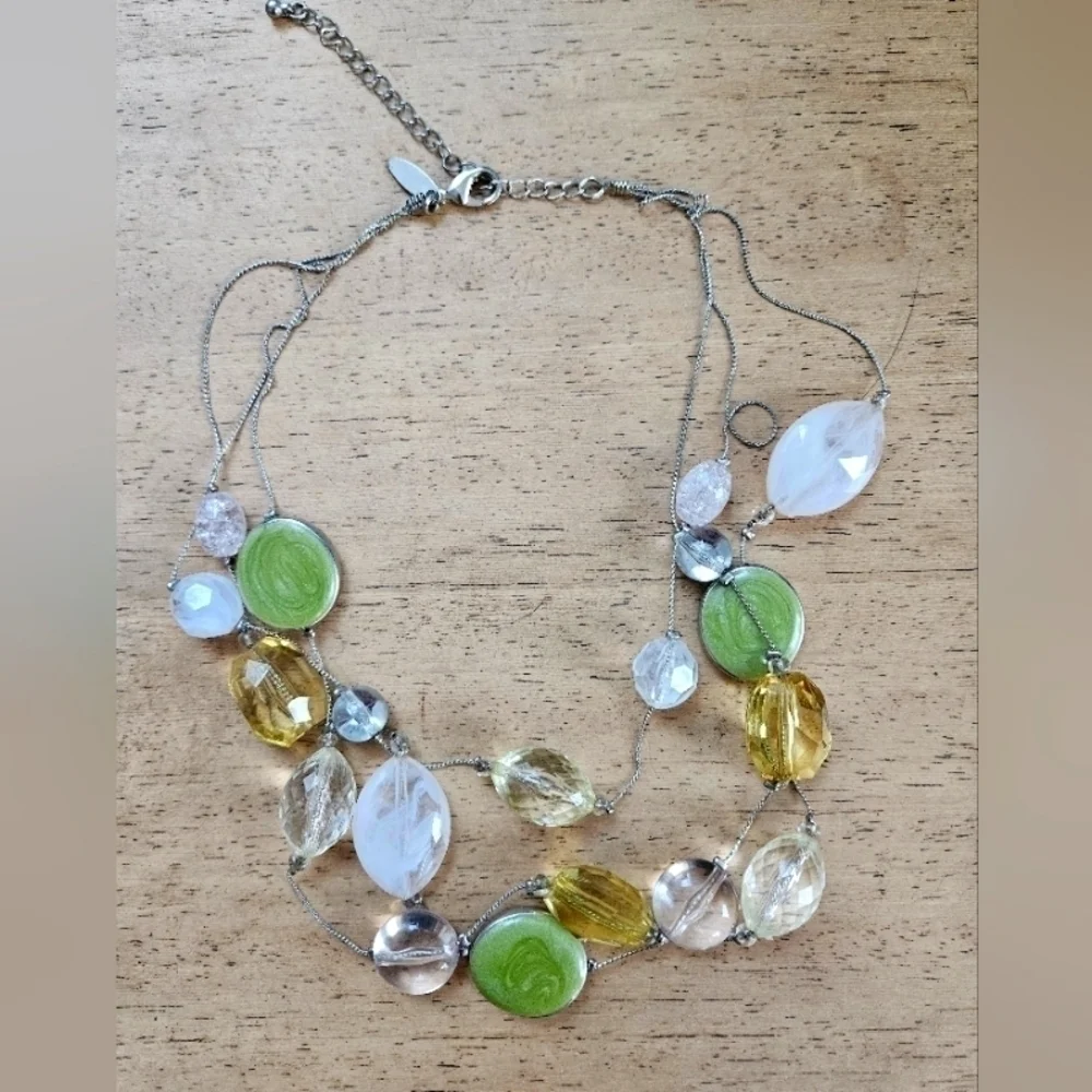 Stone necklace lot